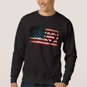 Moletom Bandeira Americana Caçando Namorado de caça a peix