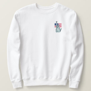 Moletom Bandeira Americana com Lady Liberty