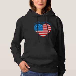 Moletom Bandeira Americana Coração Fé Família Liberdade 4