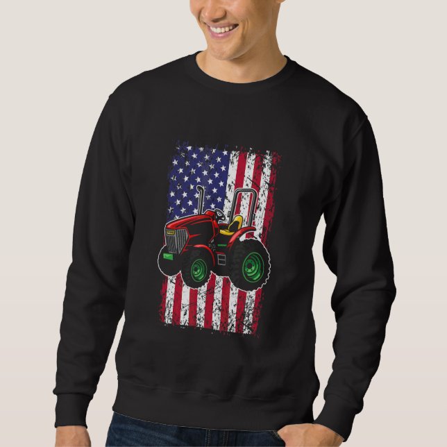 Moletom Bandeira Americana Design de Agricultores Locais (Frente)