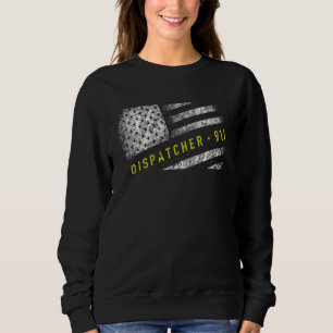 Moletom Bandeira Americana Despachante 911 Linha Dourada B