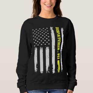 Moletom Bandeira Americana Despachante 911 T linha dourada