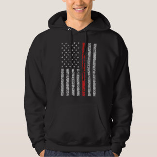 Moletom Bandeira Americana do Bombeiro Thin Red Line