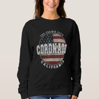 Moletom Bandeira americana do Coronado California Vintage