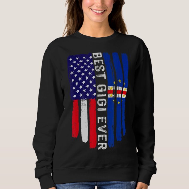 Moletom Bandeira Americana e Cabo Verde Melhor Gigi Ever F (Frente)