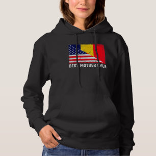 Moletom Bandeira Americana e Chade Melhor Família Mãe De N