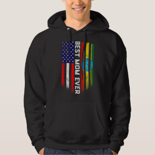 Moletom Bandeira Americana e Etiópia A Melhor Mãe Da Famíl