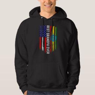 Moletom Bandeira Americana e Etiópia Melhor Vovô Ever Fa