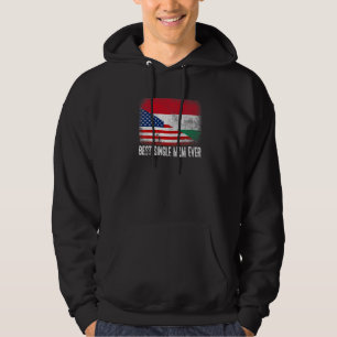 Moletom Bandeira Americana e Hungria Melhor Solteiro Mãe