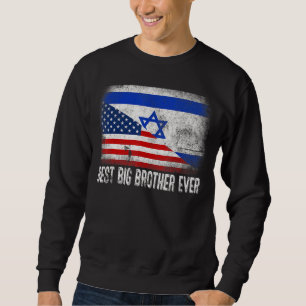 Moletom Bandeira Americana e Israel é o melhor grande irmã