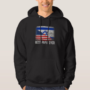 Moletom Bandeira Americana e Israel Melhor Família Papa Nu