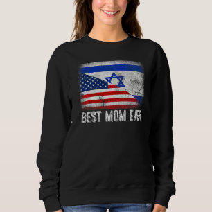 Moletom Bandeira Americana e Israel Melhor Mãe da Família