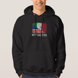 Moletom Bandeira Americana e Itália Melhor Pai Da Família