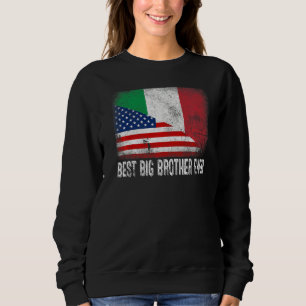 Moletom Bandeira Americana e Itália Sinalizador Melhor Irm