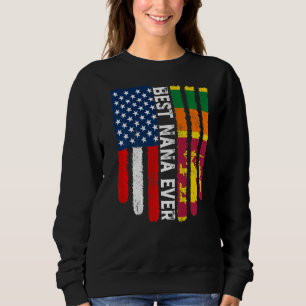 Moletom Bandeira Americana e Sri Lanka Melhor Nana Ever Fa