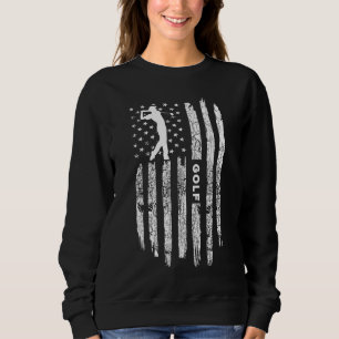 Moletom Bandeira Americana Golf Clothing Golfer Vintage Go