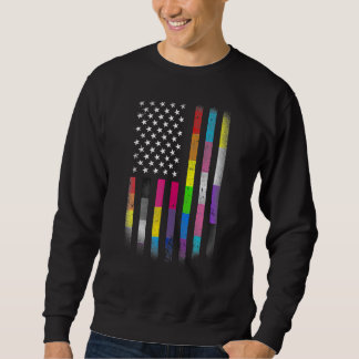 Moletom Bandeira Americana Homossexual Lgbt Lgbtq Flag 202