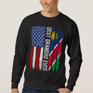 Moletom Bandeira Americana Namíbia Melhor Avô Nunca Famili