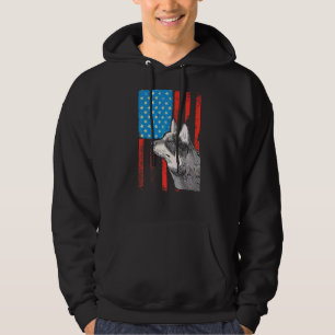 Moletom Bandeira Americana Patriota Cachorro Australiano