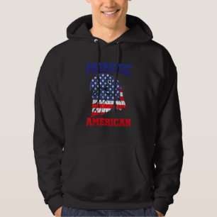 Moletom Bandeira Americana Patriótica Águia Orgulhosa Amér