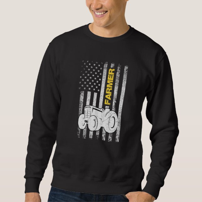 Moletom Bandeira Americana Patriótica Trator Farmácia Ga (Frente)