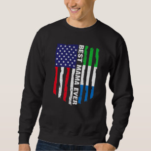 Moletom Bandeira Americana Serra Leoa Melhor Mama Febre