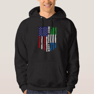 Moletom Bandeira Americana Serra Leoa Melhor Mama Febre