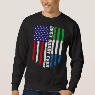 Moletom Bandeira Americana Serra Leoa Melhor Pai De Sempre