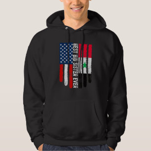 Moletom Bandeira Americana Síria Melhor Irmã Já Fami