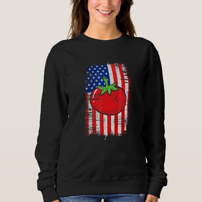 Moletom Bandeira Americana Tomato Whisperer Adora Crescer  (Frente)