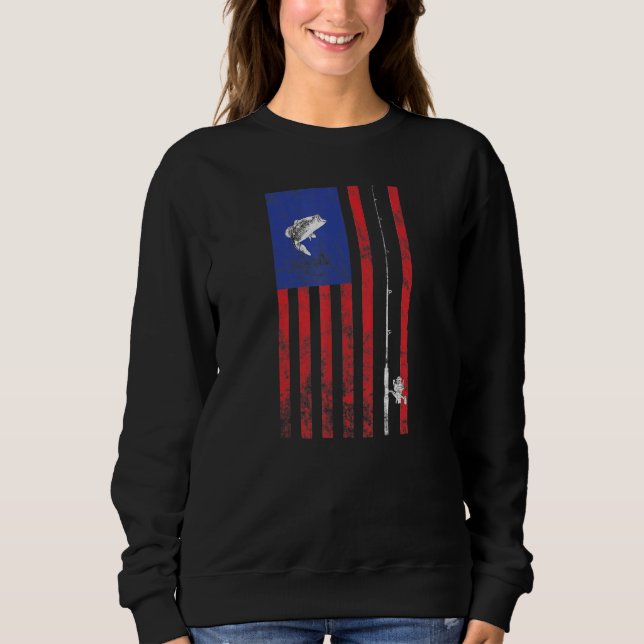 Moletom Bandeira Americana Vintage (Frente)
