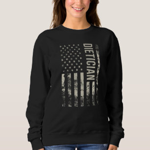 Moletom Bandeira Americana Vintage Nutricionista Premium
