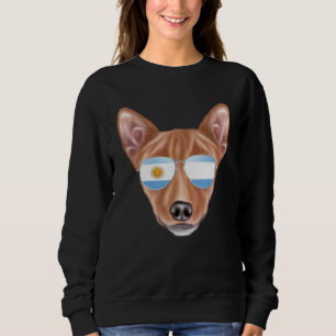 Moletom Bandeira Argentina Basenji Cachorro Argentina Bols