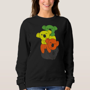 Moletom Bandeira Aromântica Orgulho Lgbtq Koalas Cute Arom