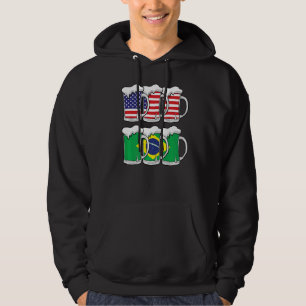 Moletom Bandeira Beer Usa Brasil Usa Brasil
