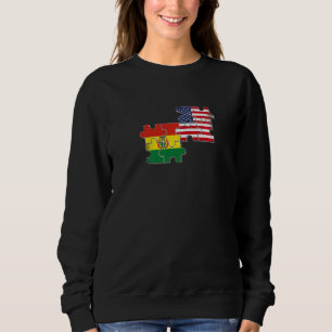 Moletom Bandeira Boliviana Americana EUA Bolívia 