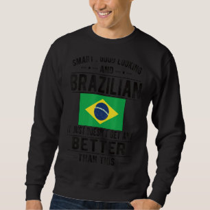 Moletom Bandeira brasileira de boa aparência