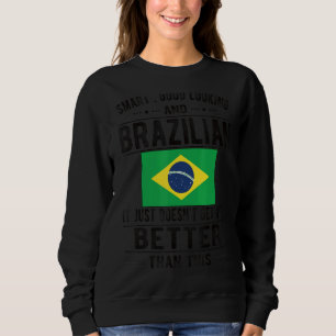 Moletom Bandeira brasileira de boa aparência
