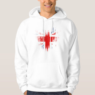 Moletom Bandeira Britânica Design Distorcido Grunge Mascul