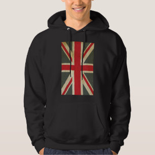Moletom Bandeira Britânica Union Jack Masculina Preta