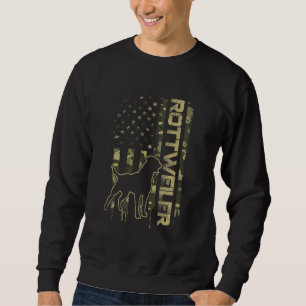 Moletom Bandeira Camuflada Americana EUA Vintage Rottweile