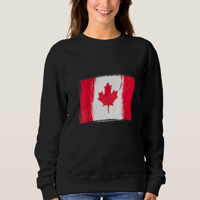 Moletom Bandeira Canadense Bandeira do Canadá  Canadá (Frente)