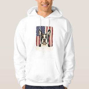 Moletom Bandeira Clássica Americana Boston Terrier