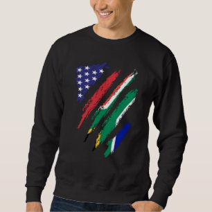 Moletom Bandeira Crescida Americana da África do Sul EUA P