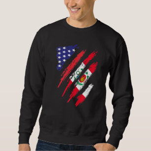 Moletom Bandeira Crescida Americana Peru EUA Mês do Patrim
