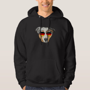 Moletom Bandeira da Alemanha Australian Shepherd Cachorro 