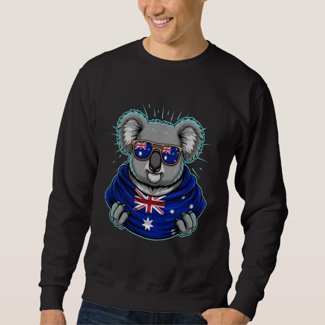 Moletom Bandeira da Austrália Coala Australiano (Frente)