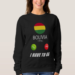 Moletom Bandeira da Bolívia Lembrança Bolívia Está Chamand