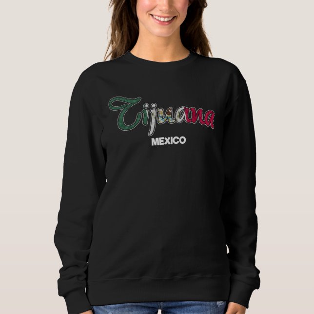 Moletom Bandeira da cidade de Tijuana mexicana (Frente)