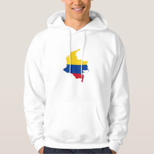Moletom Bandeira da Colômbia, Mapa da Colômbia, Mapa, Ma